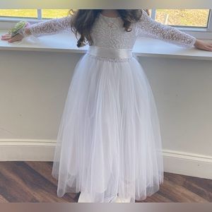 Lace Flower Girl Dresses, Boho Flower Girl Dress, Lace Dresses